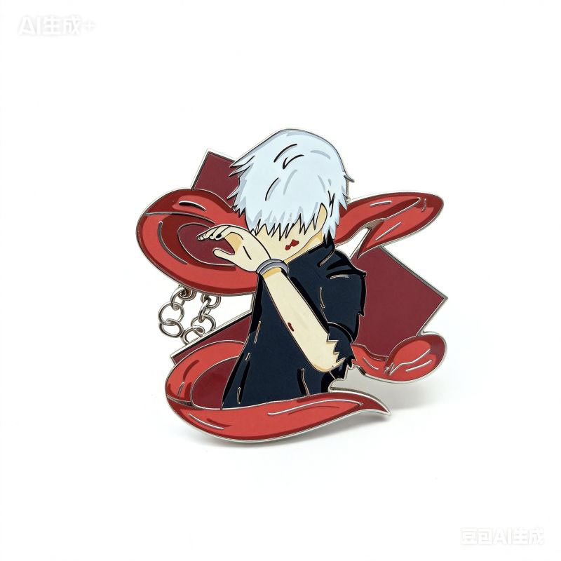 hard enamel pin+print