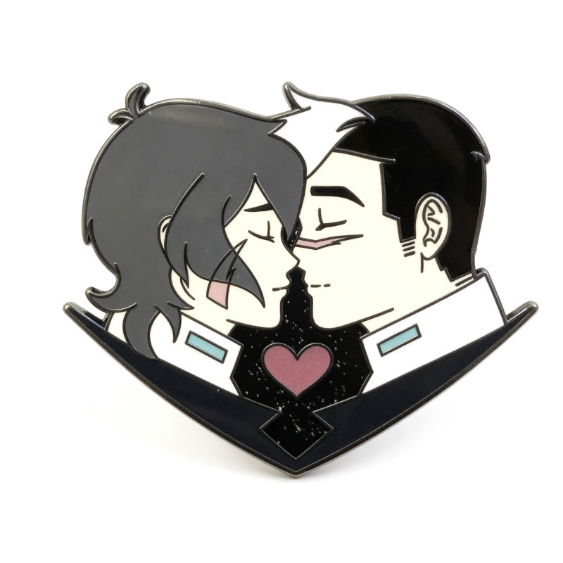 hard enamel pin+glitter