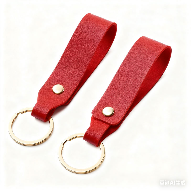 Leather keychain