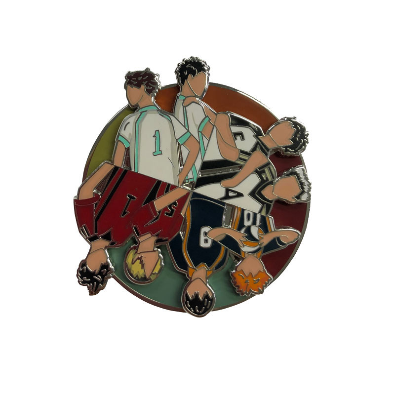 rotation hard enamel pin+print