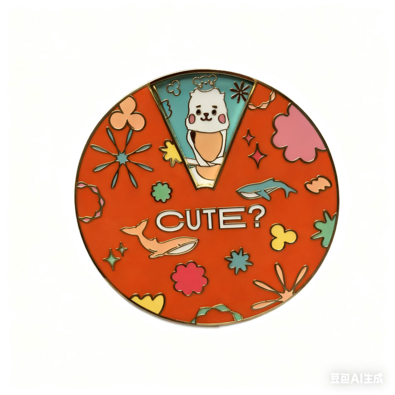 rotation hard enamel pin